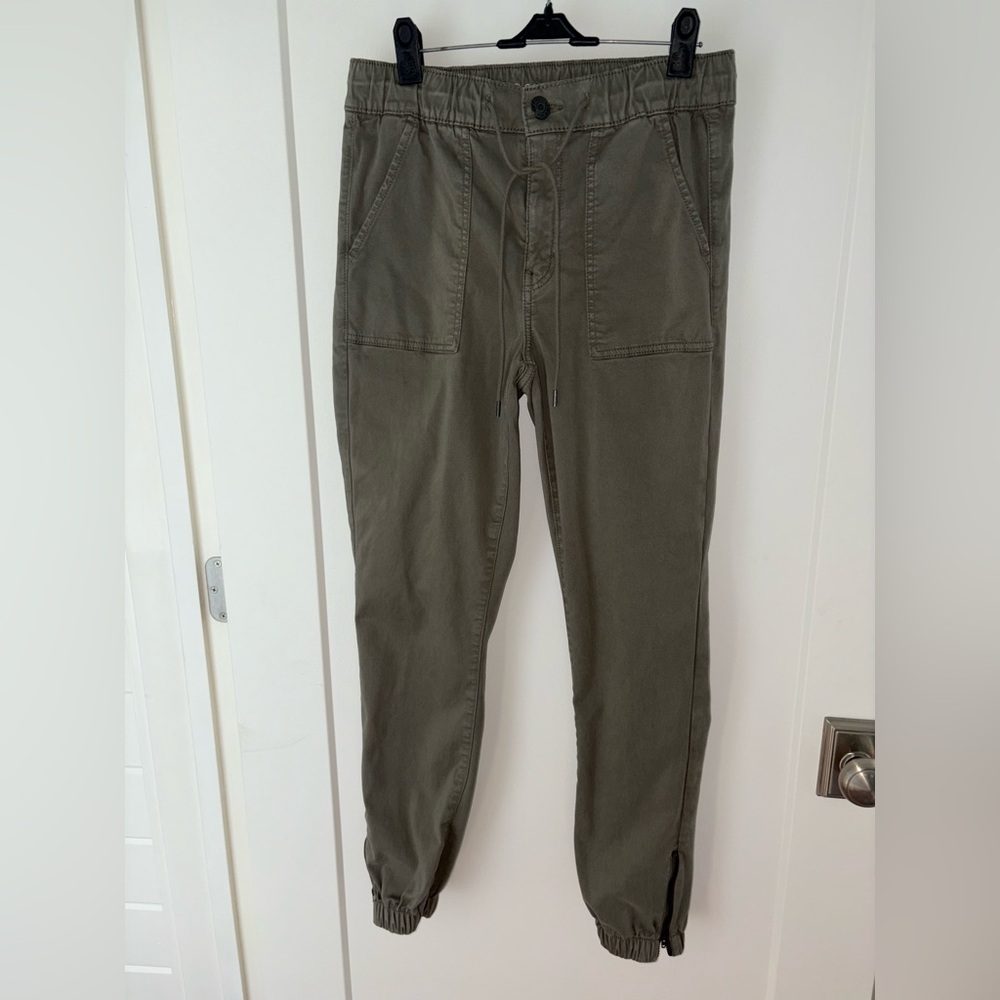 American Eagle jogger pants w/bottom zippers sz 10 Reg EUC